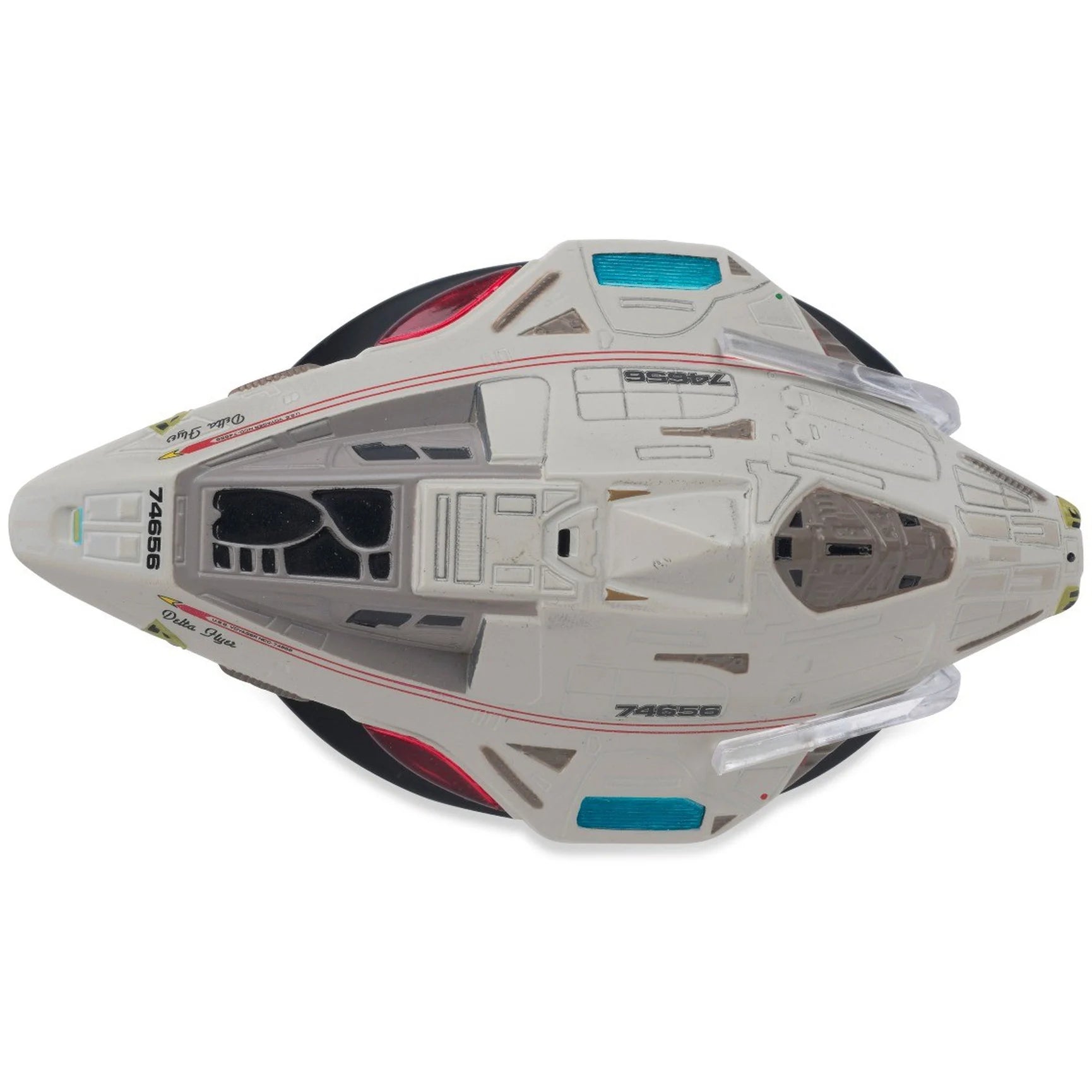 Star Trek Starships Collection Issue 38, Delta Flyer Diecast Model Top View