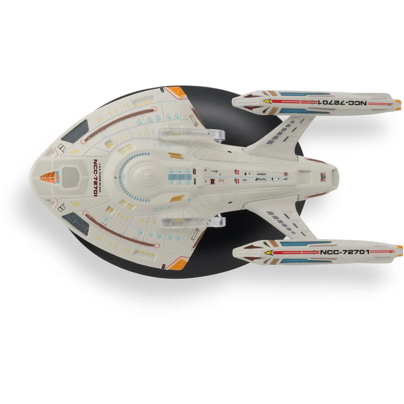 Star Trek Starships Collection Issue 98, U.S.S Rhode Island NCC-72701 Diecast Model Top View
