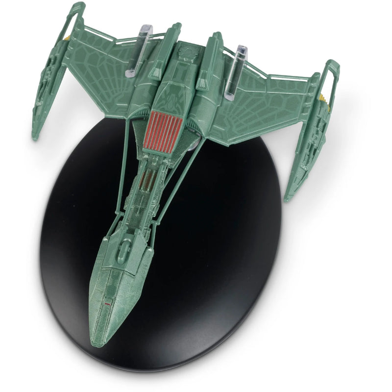 Star Trek Official Starship Collection Issue 102, Klingon D5 Class Battle Cruiser Diecast Model Top Front View