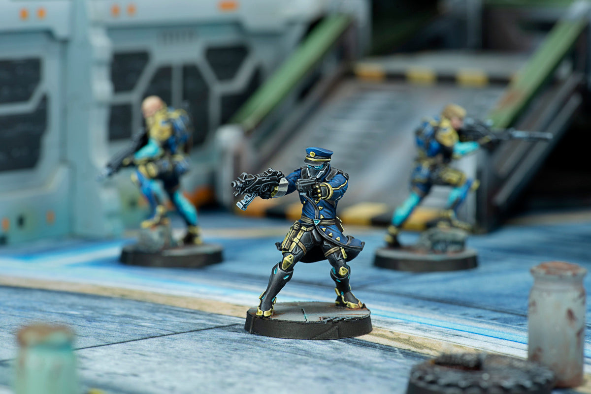 Infinity O-12 Starmada Action Pack Bluecoats Scene