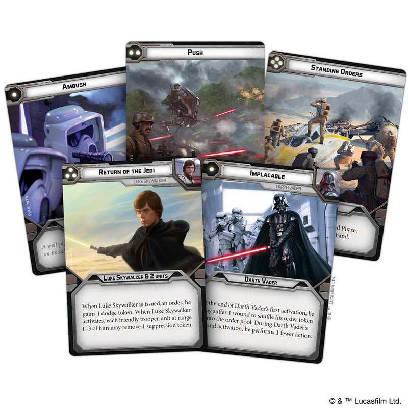 Star Wars Legion Core Miniature Game Set Cards