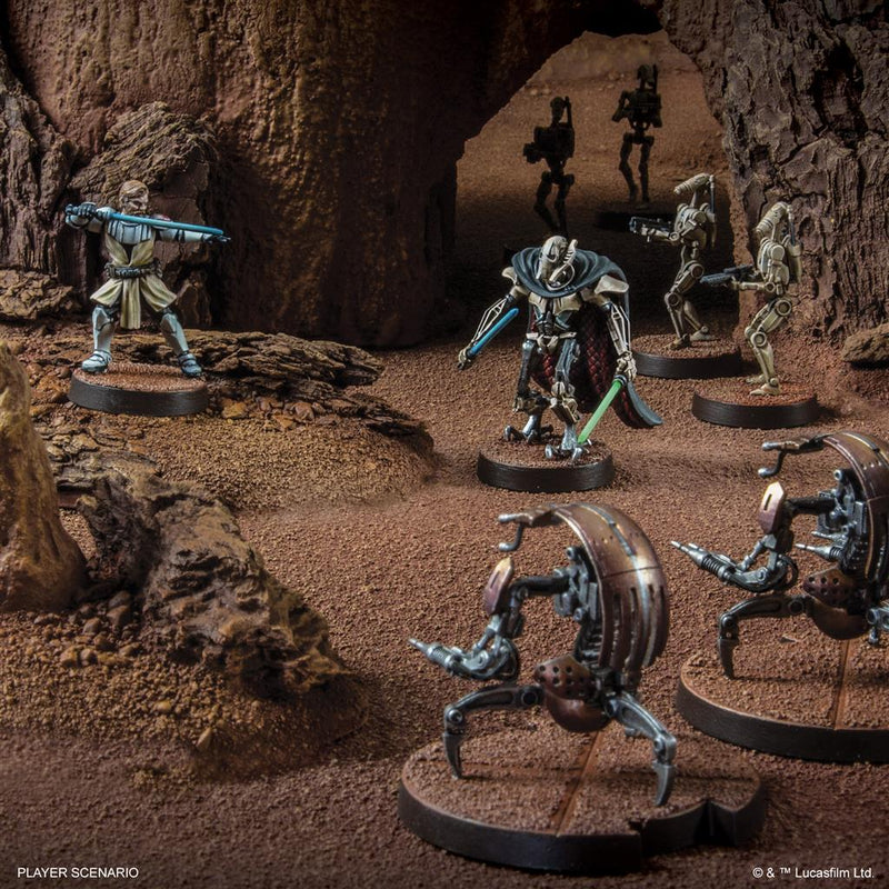 Star Wars Legion Clone Wars Core Miniature Game Set Painted Example