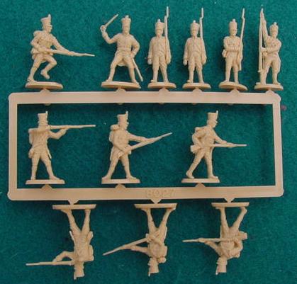 Austrian Line Infantry Napoleonic Wars (28 mm) Scale Model Plastic Figures By HaT Industries Sprue