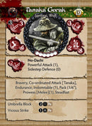 Open Rebellion (Wolf Clan) Themed Warband Metal Figure Set Tanaka Gorak Profile Card Front