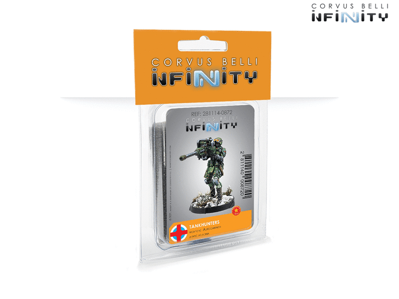 Infinity Ariadna TankHunters (Autocannon) Miniature Game Figure Blister Package