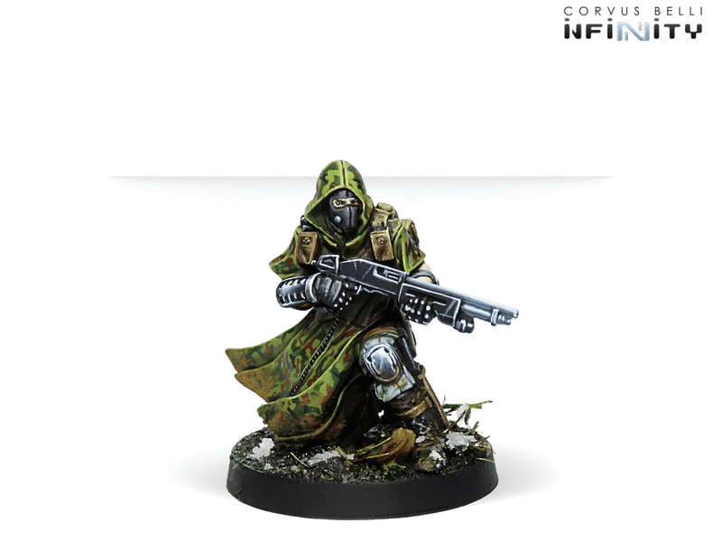 Infinity Ariadna Tartary Army Corps Action Pack Miniature Game Figures Scout Boarding Shotgun