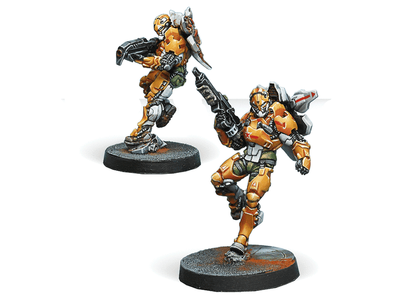 Infinity Tiger Soldiers (Spitfire/ Boarding Shotgun) Miniature Game Figures