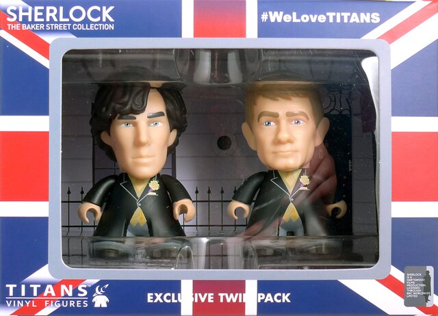 Sherlock Titans Two Pack - Sherlock & John Wedding Suits Vinyl Mini Figures By Titan Merchandise