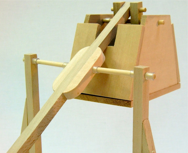 Medieval Trebuchet Wooden Kit By Pathfinders Design Closeup