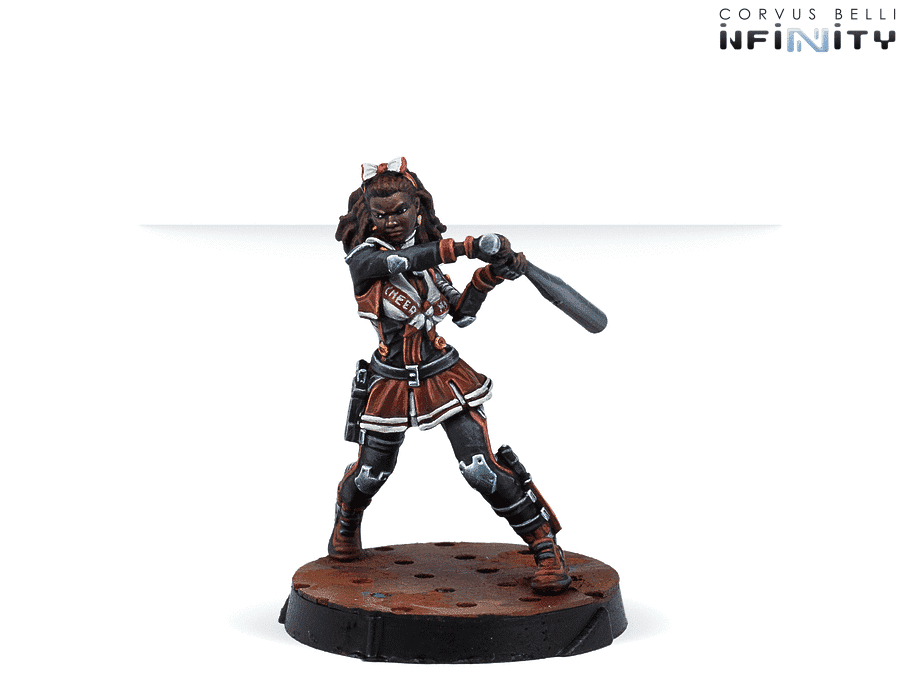 Infinity Nomads Tunguska Cheerkillers Miniature Game Figures Cheerkiller Shock CC Weapon