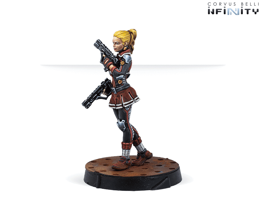 Infinity Nomads Tunguska Cheerkillers Miniature Game Figures Cheerkiller Multi Pistol