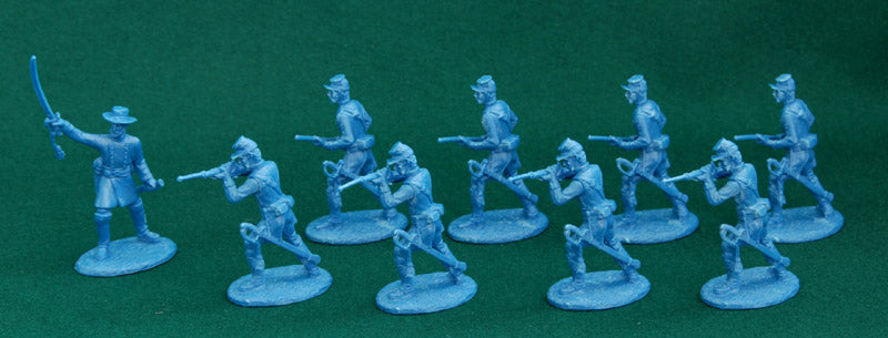 American Civil War Union Army Dragoons 1861 –1865, 54 mm (1/32) Scale Plastic Figures By Expeditionary Force