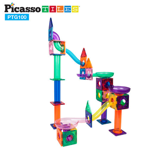 Marble Run 100 Piece Magnetic Building Block Kit Example