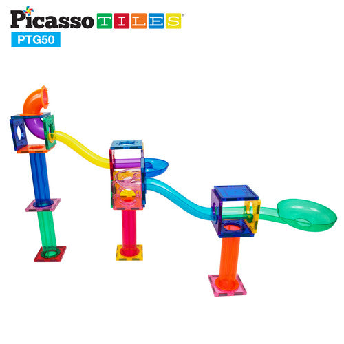 Marble Run 50 Piece Magnetic Building Block Kit