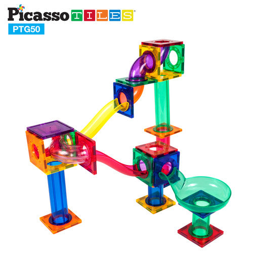 Marble Run 50 Piece Magnetic Building Block Kit