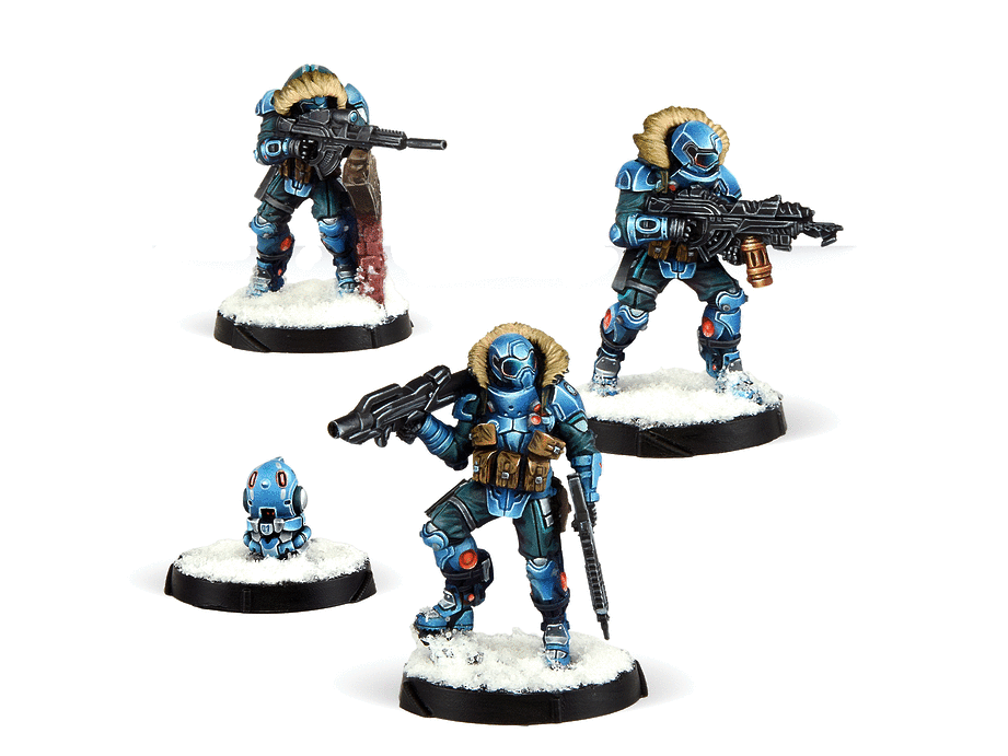 Infinity PanOceania Vargar Maximum Security Team Miniature Game Figures