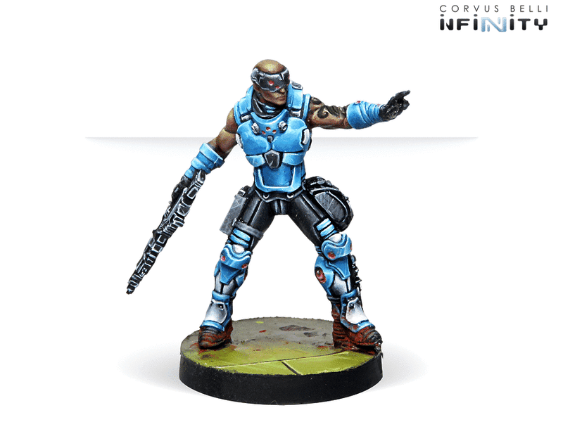 Infinity PanOceania Varuna Immediate Reaction Division (Sectorial Starter Pack) Miniature Game Figure Croc Man Hacker Combi Rifle