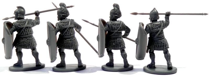 Warriors Of Carthage, 28 mm Scale Model Plastic Figures Heavy Infantry