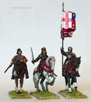 Wars Of The Roses Yorkist High Command Mounted, 28 mm Scale Model Metal Figures
