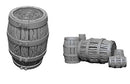 Deep Cuts Unpainted Miniatures: Barrel & Piles Of Barrels By WizKids